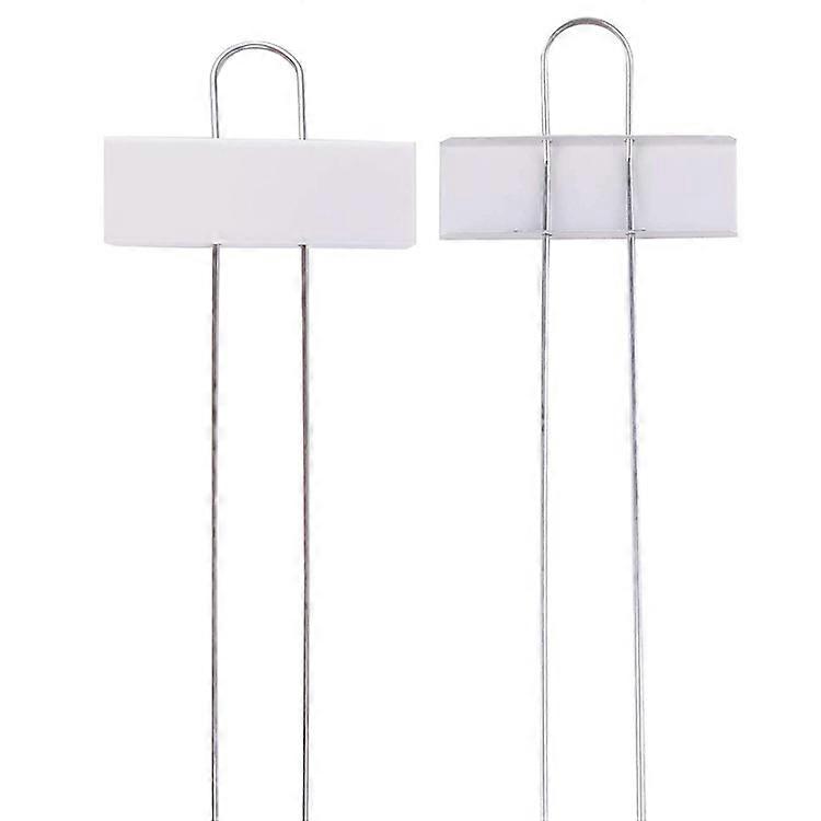 Nursery Plant Label Markers, 12 Pcs Durable Rustproof Metal Garden Labels Vegetable Patch Marker for Flower Vegetable Seed Garden Nursery (White)