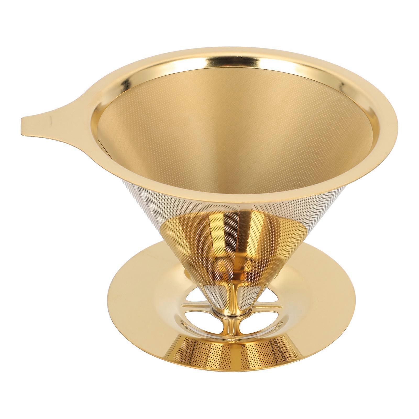 Percolator Coffee Filters Metal Cone Filter Replacement Coffee Filter Coffee Dripper Stand