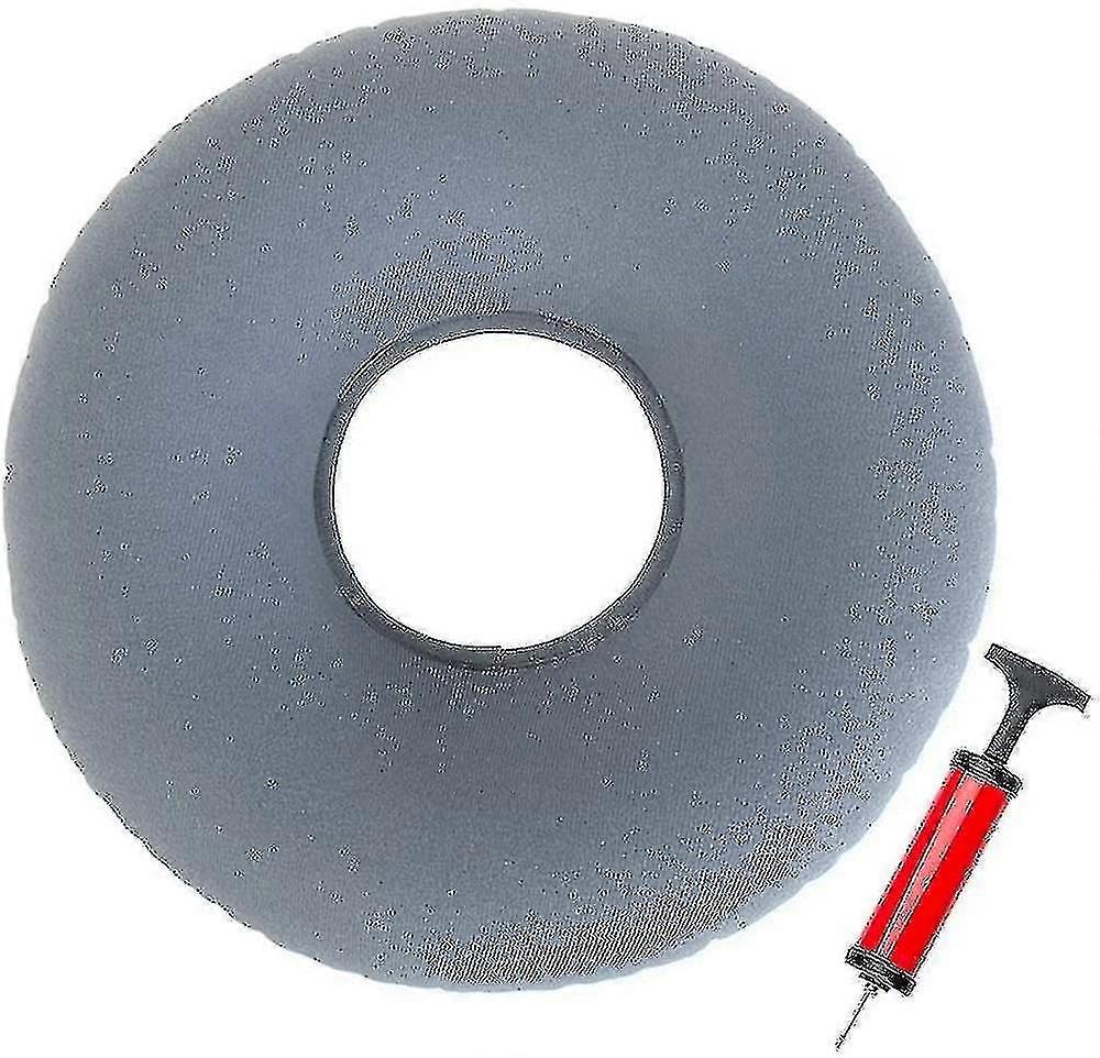 Setering Decubitus Sete Ring Grå Setering Oppblåsbar Ortopedisk setepute Rund setering Vidd