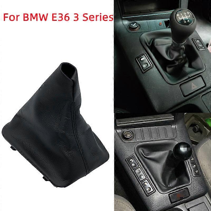 Car Styling Shift Gear Manual Shift Boot Black Leather Boot For BMW E36 3 Series E34 E46 E36 E39 E81 E82 E87 E88 E90 E91 E92