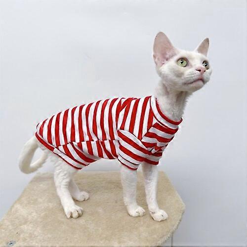 Sphinx Hairless Cat Devon Rex Clothes Conis Kitten Apparel Cotton Strechy Cat Outfits Summer Autumn Sphynx Cat Clothes Pet