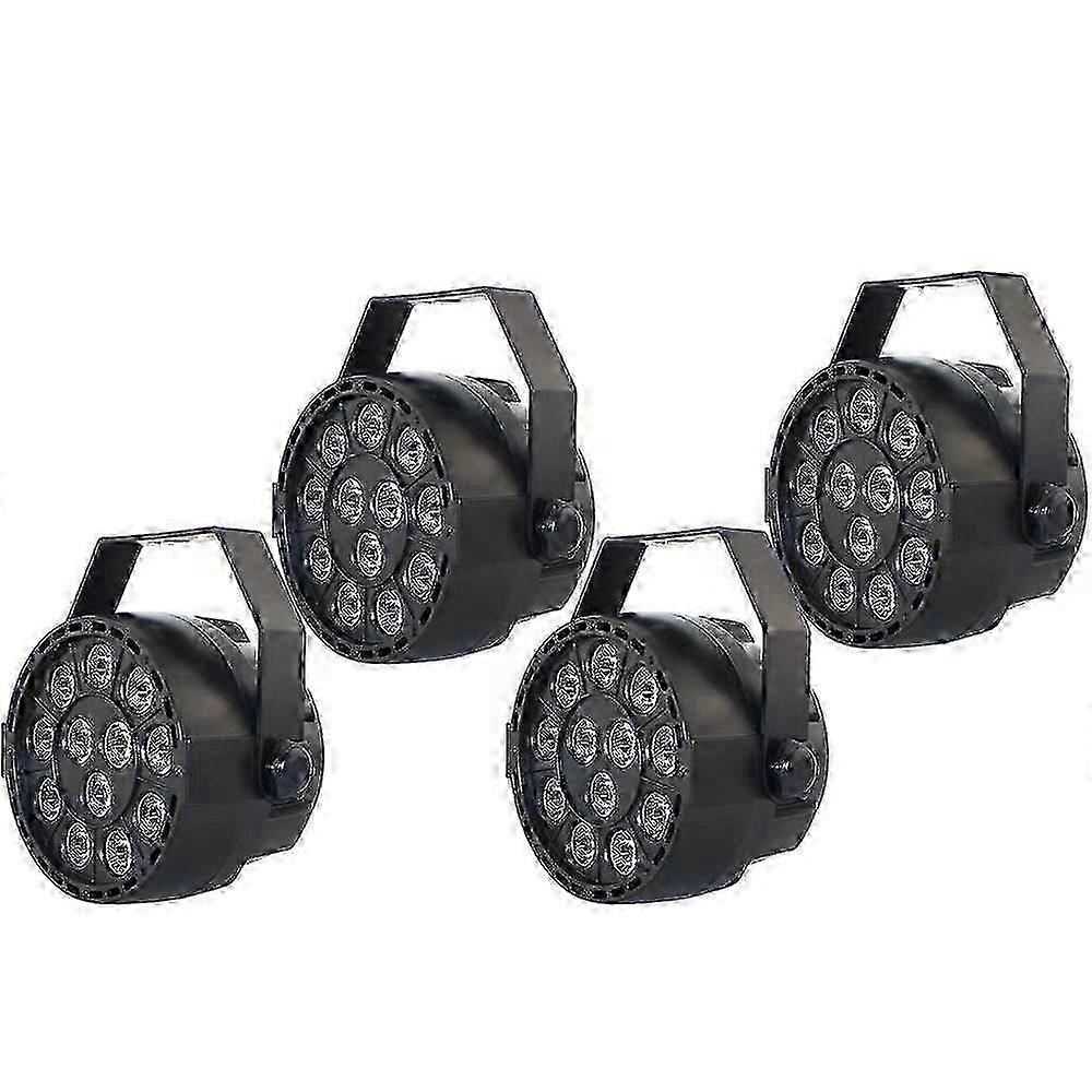 4x LED PAR64 Scenelys RGBW DMX512 Scenebelysning