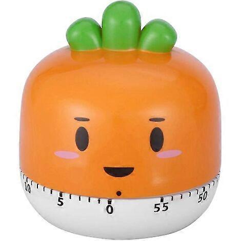Kitchen Timer, Manual Mechanical Vegetable Shaped Timer Kitchen Timer Battery-Free Yellow