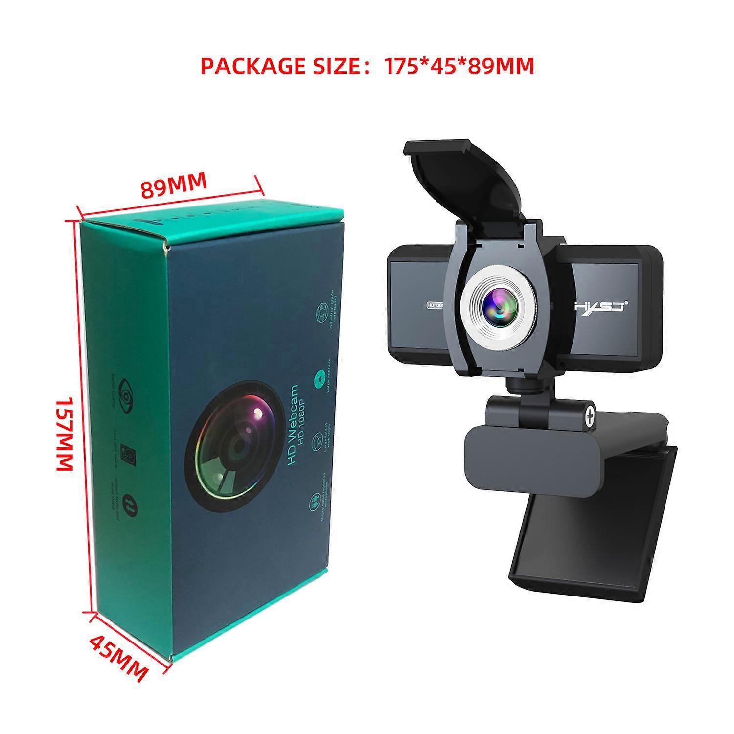 HD Webcam Built-in Microphone USB Port Manual Focus Adjustment Head 360 Degree Swivel For Laptop Android TV Video Conferencing