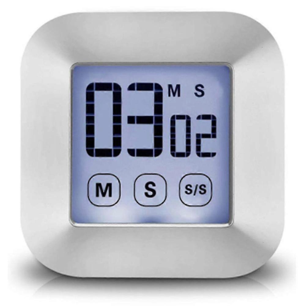 Smart Touch Screen Timer Digital Cooking Timer Magnetic Clock LCD ABS Stopwatch Kitchen Countdown T