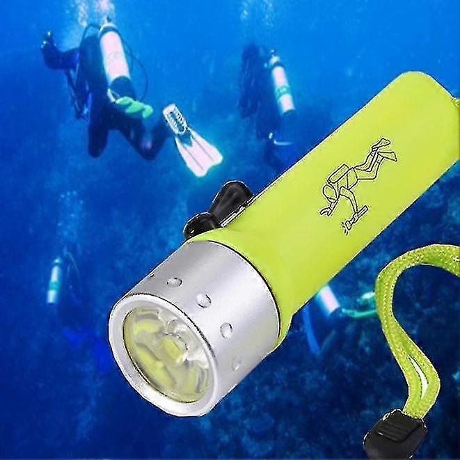 3w Lumen Led Scuba Diving Flashlight Torch Light Lamp Underwater Max 100m