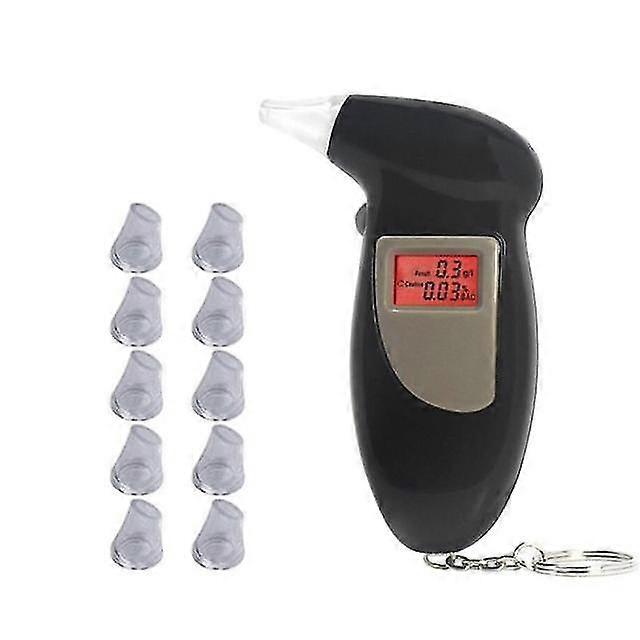 Professional Alcohol Breath Tester Breathalyzer Analyzer Detector Test Keychain Breathalizer Breathalyser Device Lcd Screen