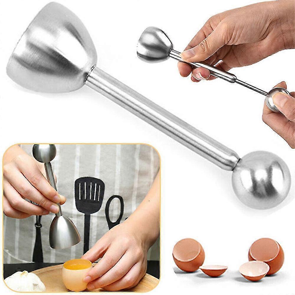 Kitchen Tool Egg Shell Opener Boiled Egg Cracker Topper Cutter Stainless Steel Egg Shell Separator Tools