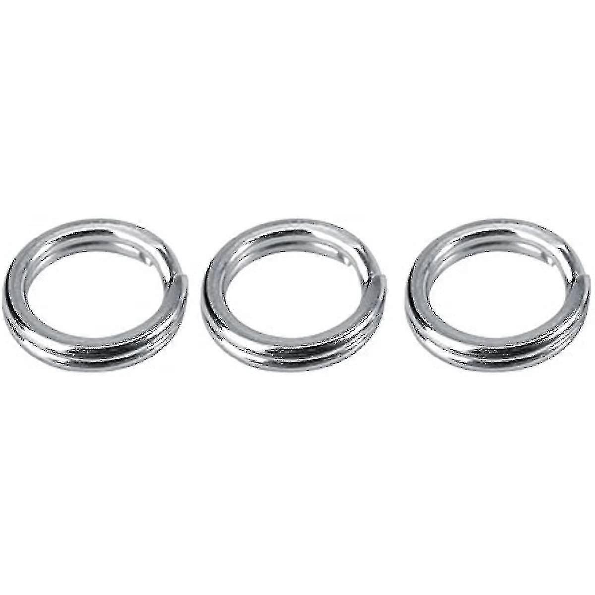 50pcs100pcs 开口环不锈钢钓具诱饵双圆开环连接器