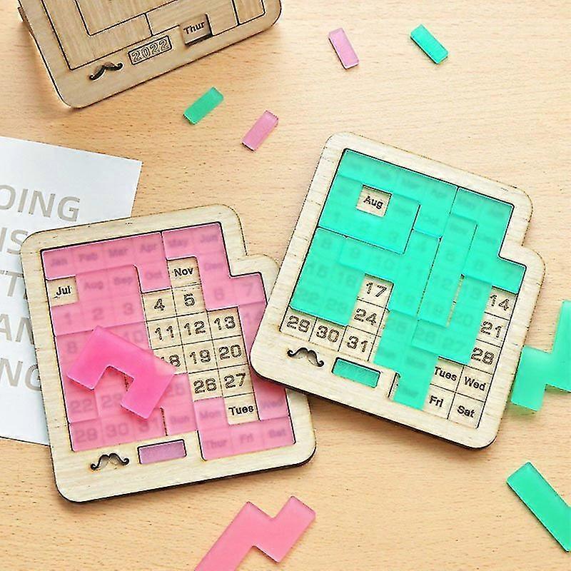 Daily Calendar Puzzle Wooden Calendar Play A Different Puzzle To Display The Date Difficult Jigsaw