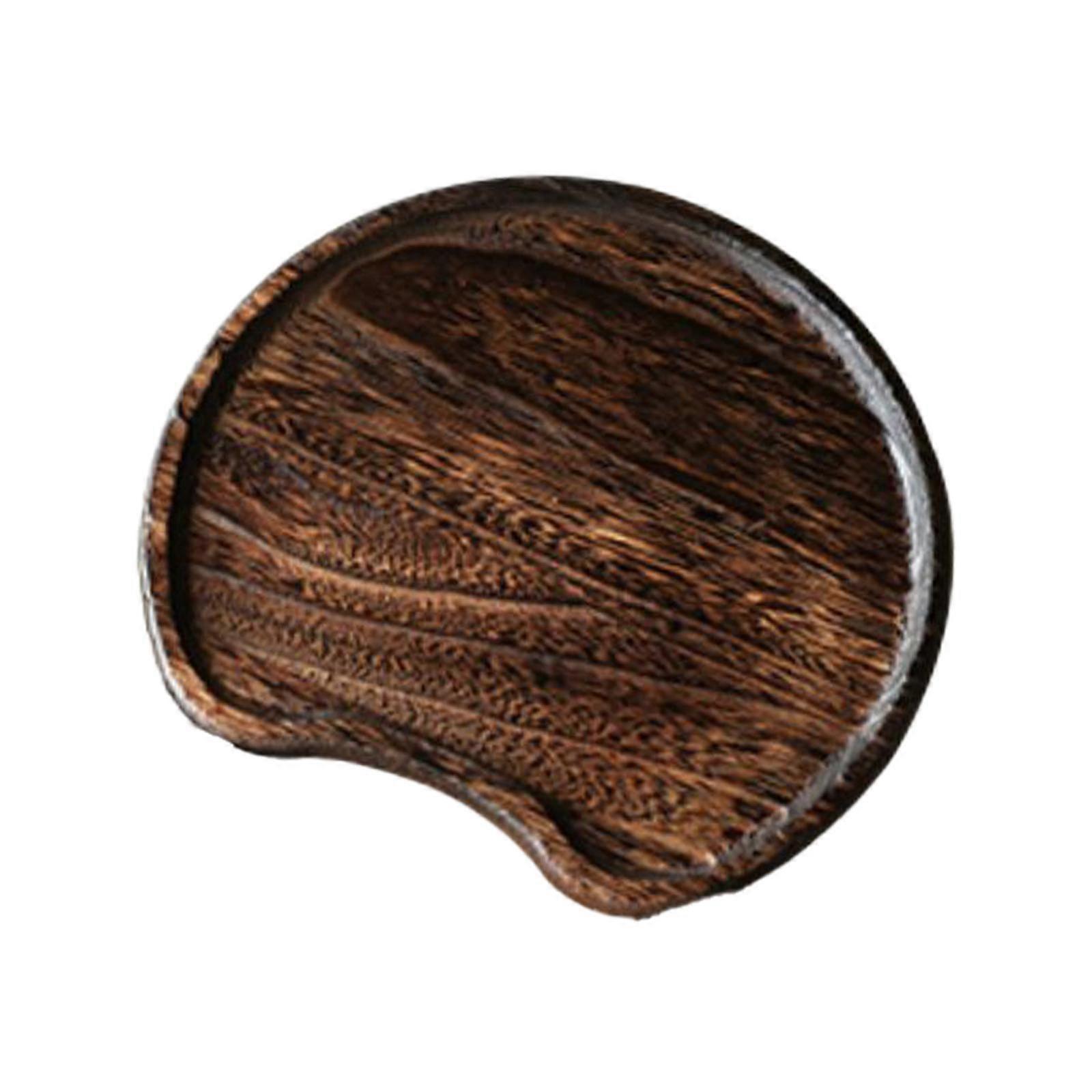 Serviertablett aus Holz Bauernhaus Servierteller aus Holz für Gemüse-Obst-Dessert 23cm