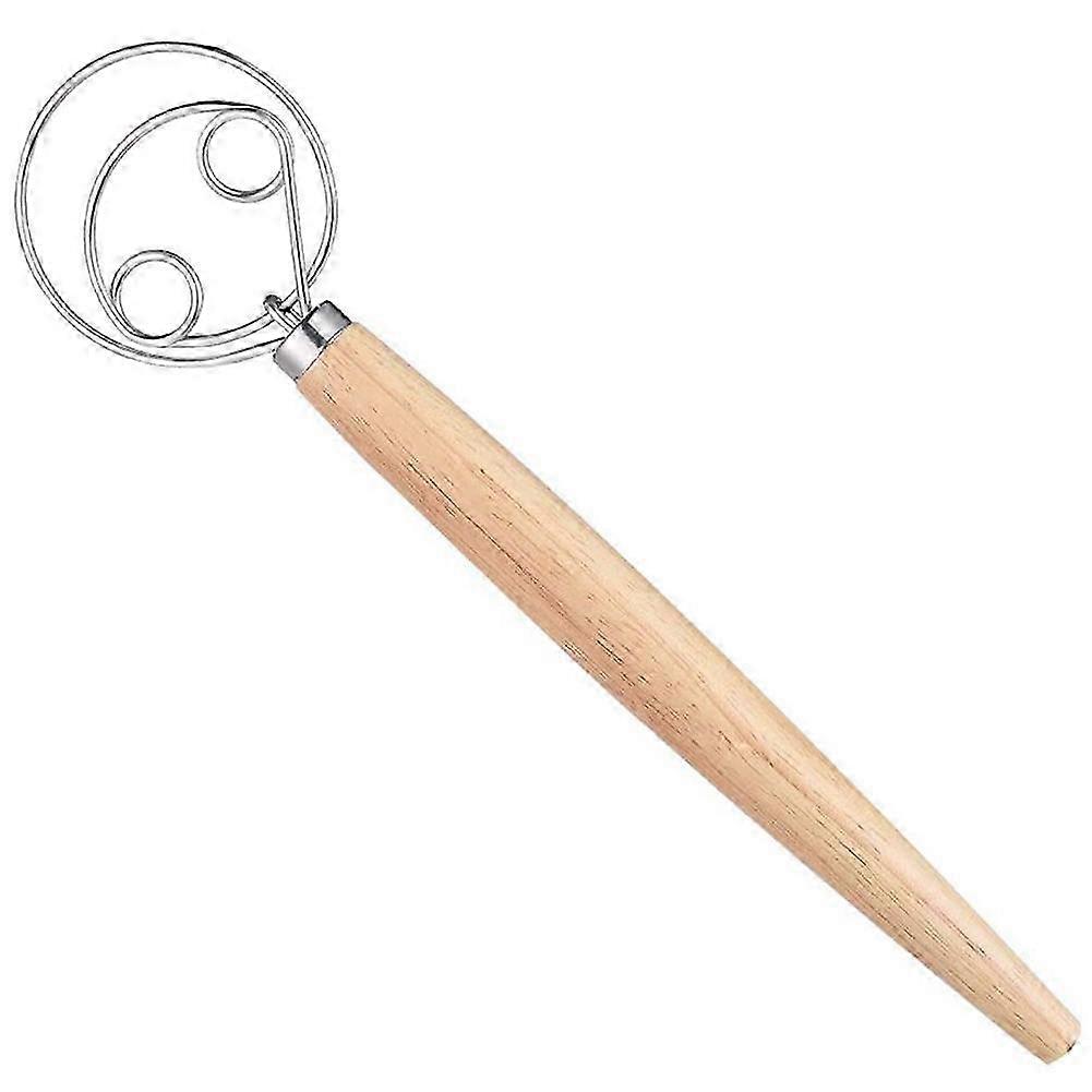 Danish Dough Whisk - Stainless Steel Danish Dough Hook,for Hand Mixing, Bread Hook, Pizza and Bread