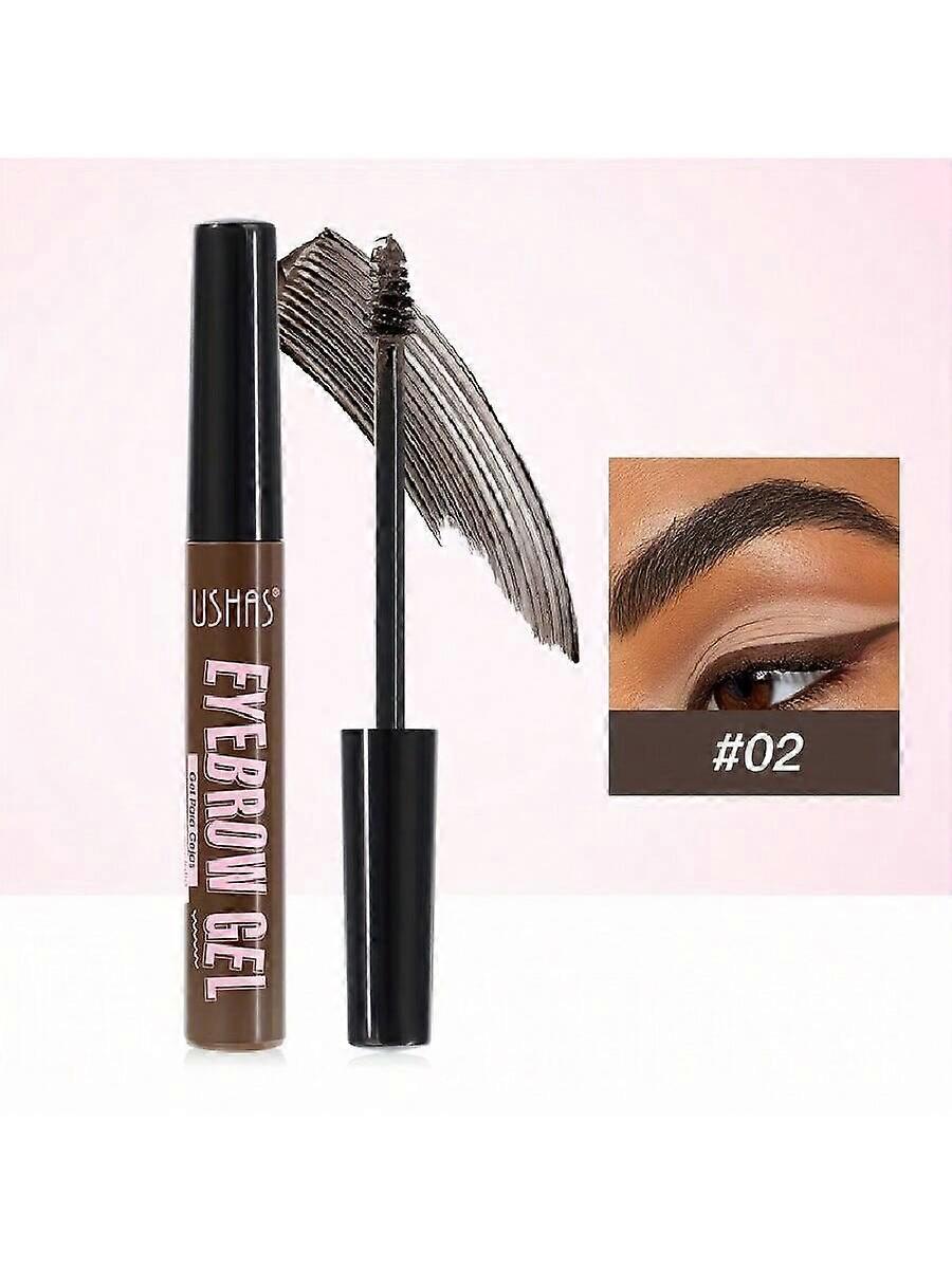 Ushas 3 Color, Waterproof Brow Tint Gel, Smooth Applicator Brush For Easy Coloring, Sweat-Resistant Long-Lasting Eyebrow Makeup, Natural 3D EyeBrow Sc
