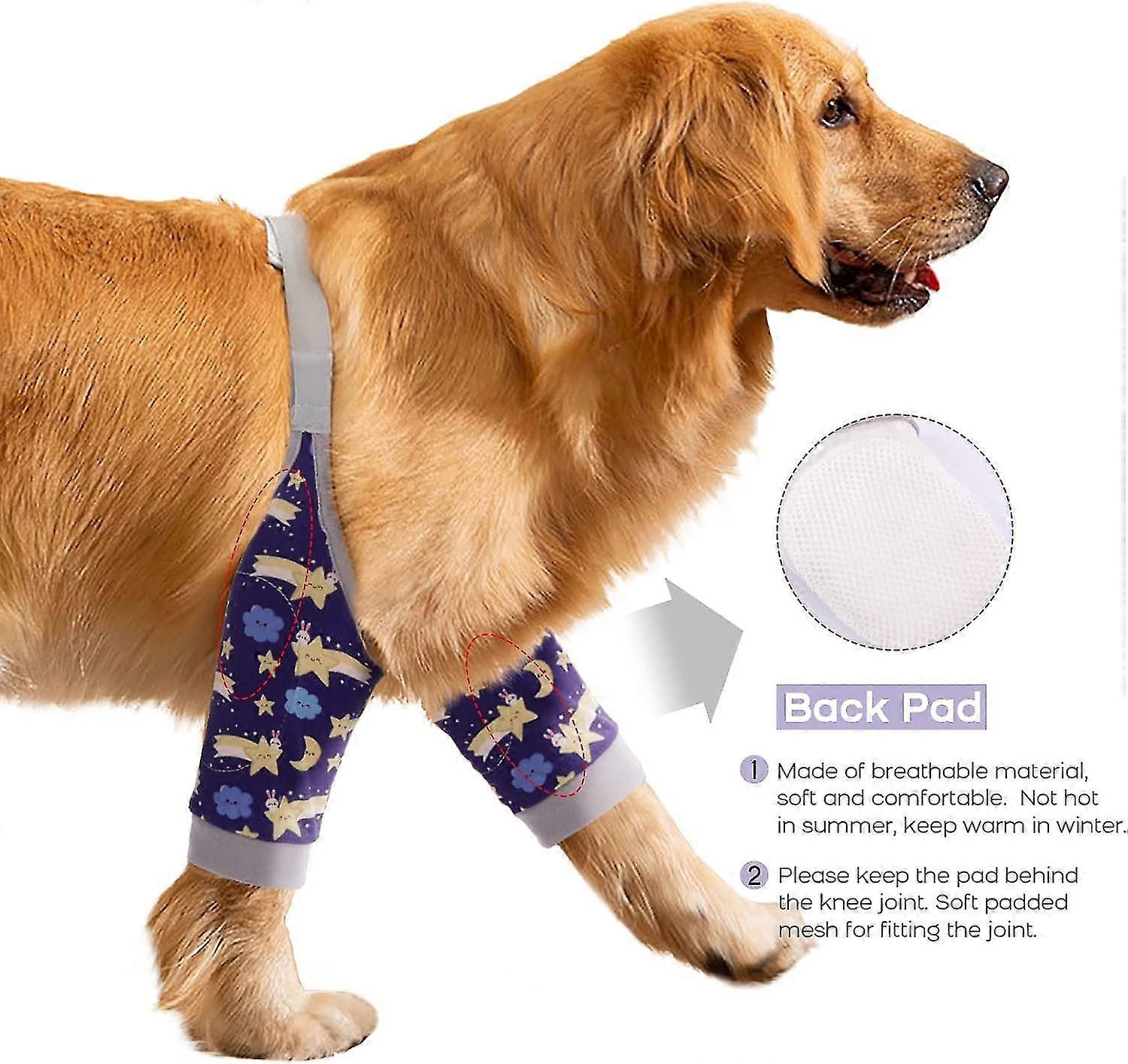 Manșon de recuperare chirurgicală pentru câini pentru picioarele din față, protector pentru picioare de câine, protector pentru cotul câinelui pentru câini medii mari, previne lingerea rănilor