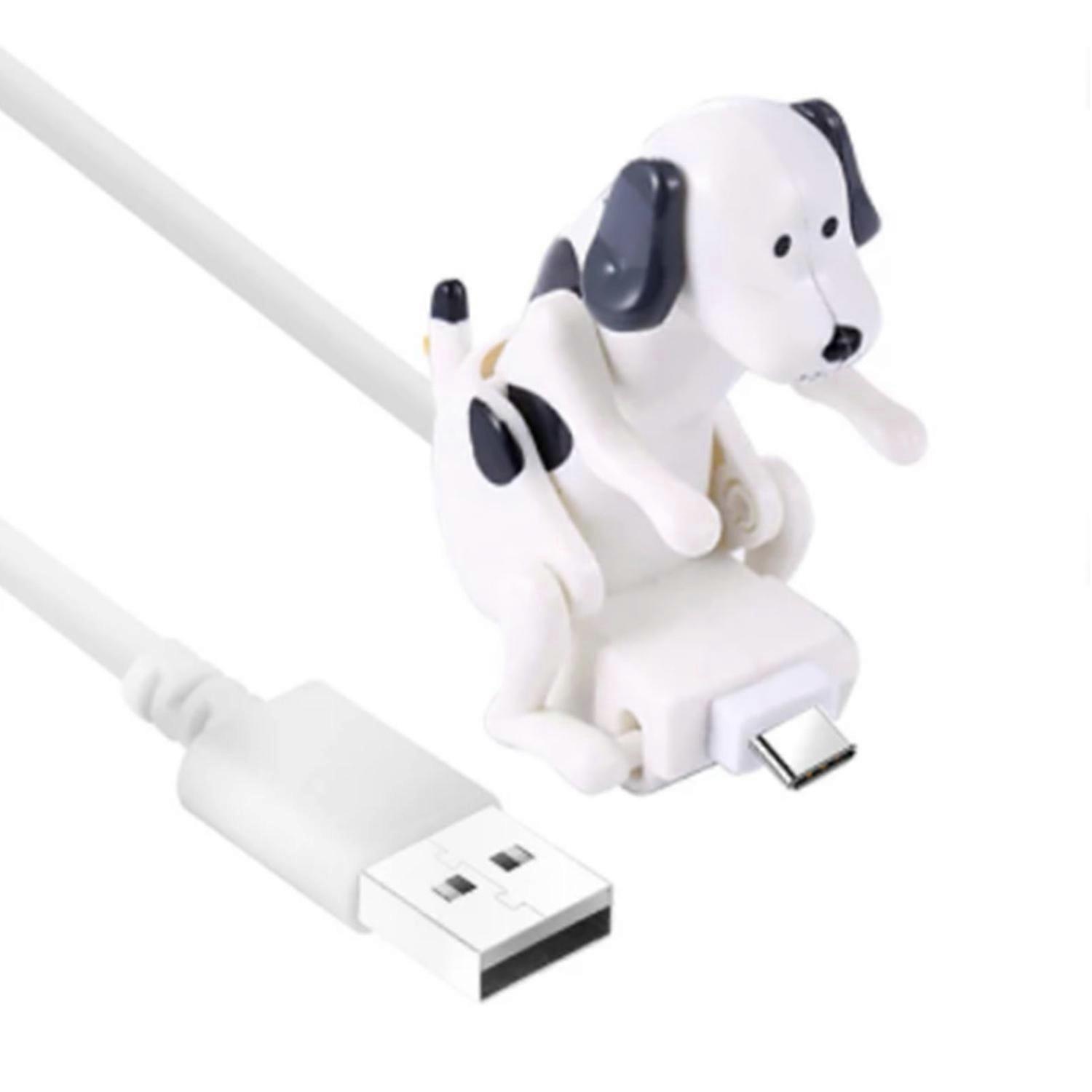 Fun Humping Dog Charger Cable Relieve Stress Efficient Quick Charging Smart Chip Type-C/8-Pin/Micro