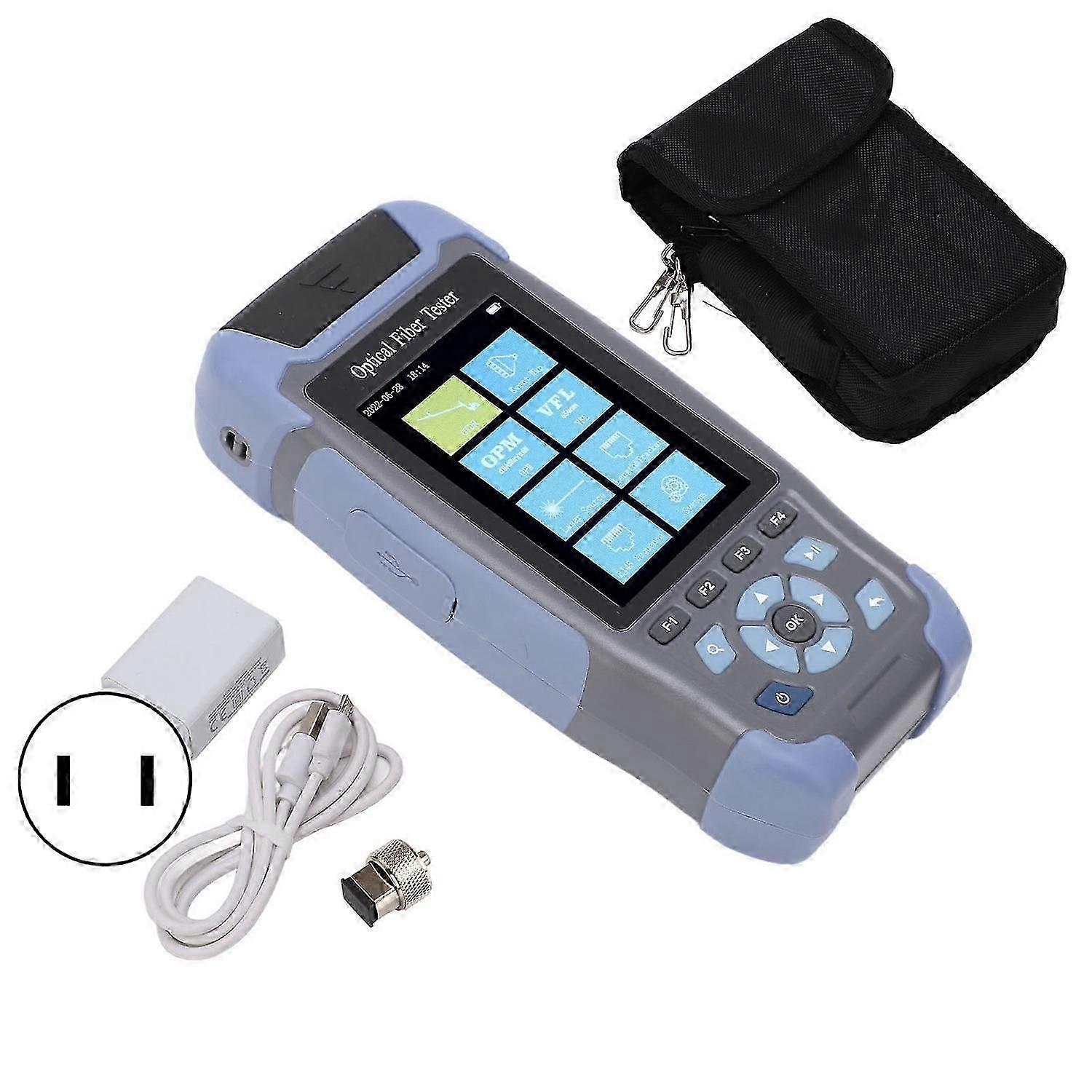 Δοκιμαστής οπτικών ινών OTDR, οπτικός ανακλαστήρας χρονικού τομέα 3,5 ιντσών, ανιχνευτής απώλειας σημείου διακοπής, βύσμα US 1
