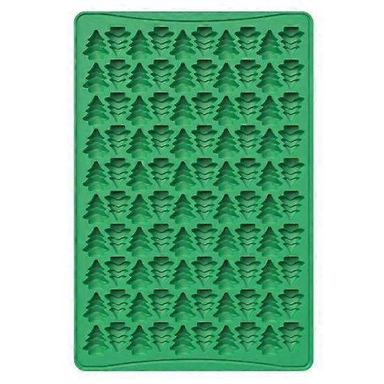Biscuit Mold Christmas Tree Turkey Shape Silicone Mold 100 Grid Design Food-Grade Chocolate Candy Mold for Kitchen