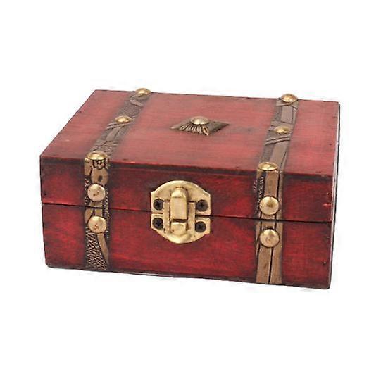 Jewelry Box Decorative Space-saving Wood Ring Gift Dressing Table Trinket Case for Table