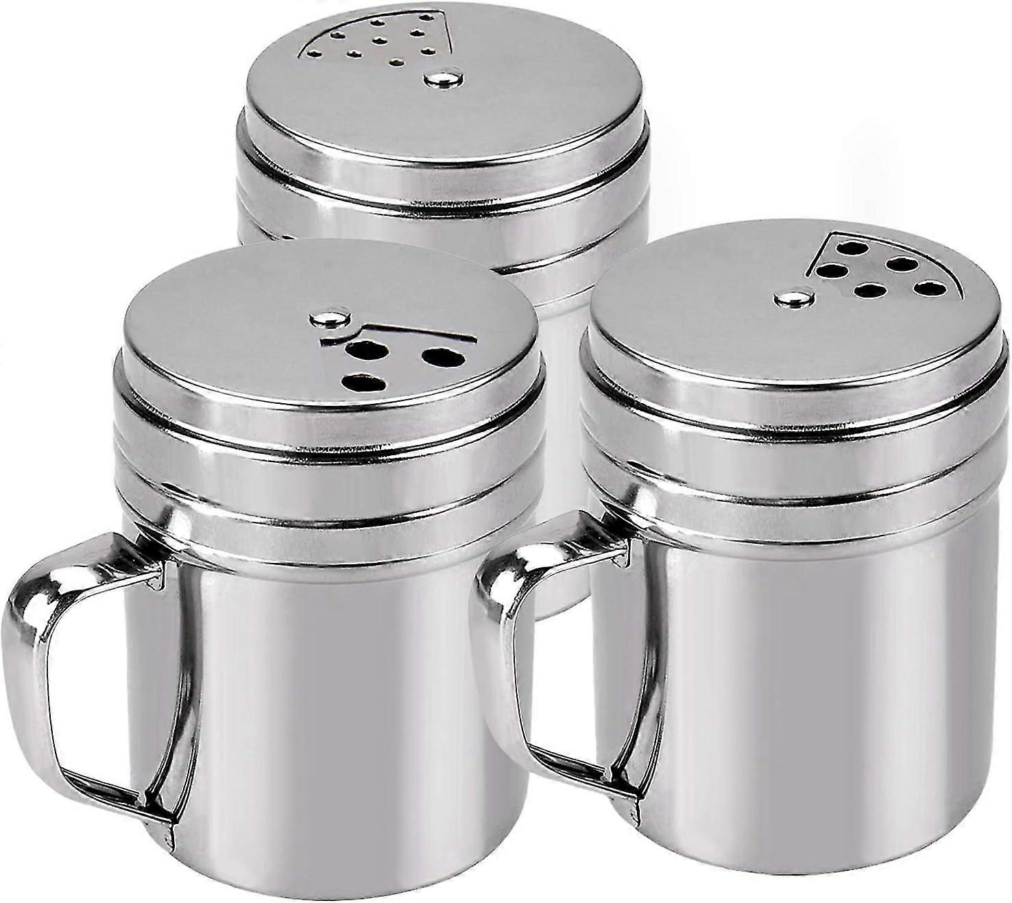 Seasoning Bottle With Top Rotatable Shaker Kitchen Gadget (silver) - Airtight Jar With Handle