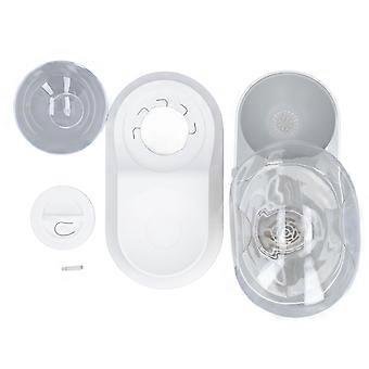 Haustier-Wasserspender Futter-Feeder Katze Automatischer Trink-Schneckenform-Spender Trinknapf mit 2,8 l Fassungsvermögen und festem Wasserstand Grau