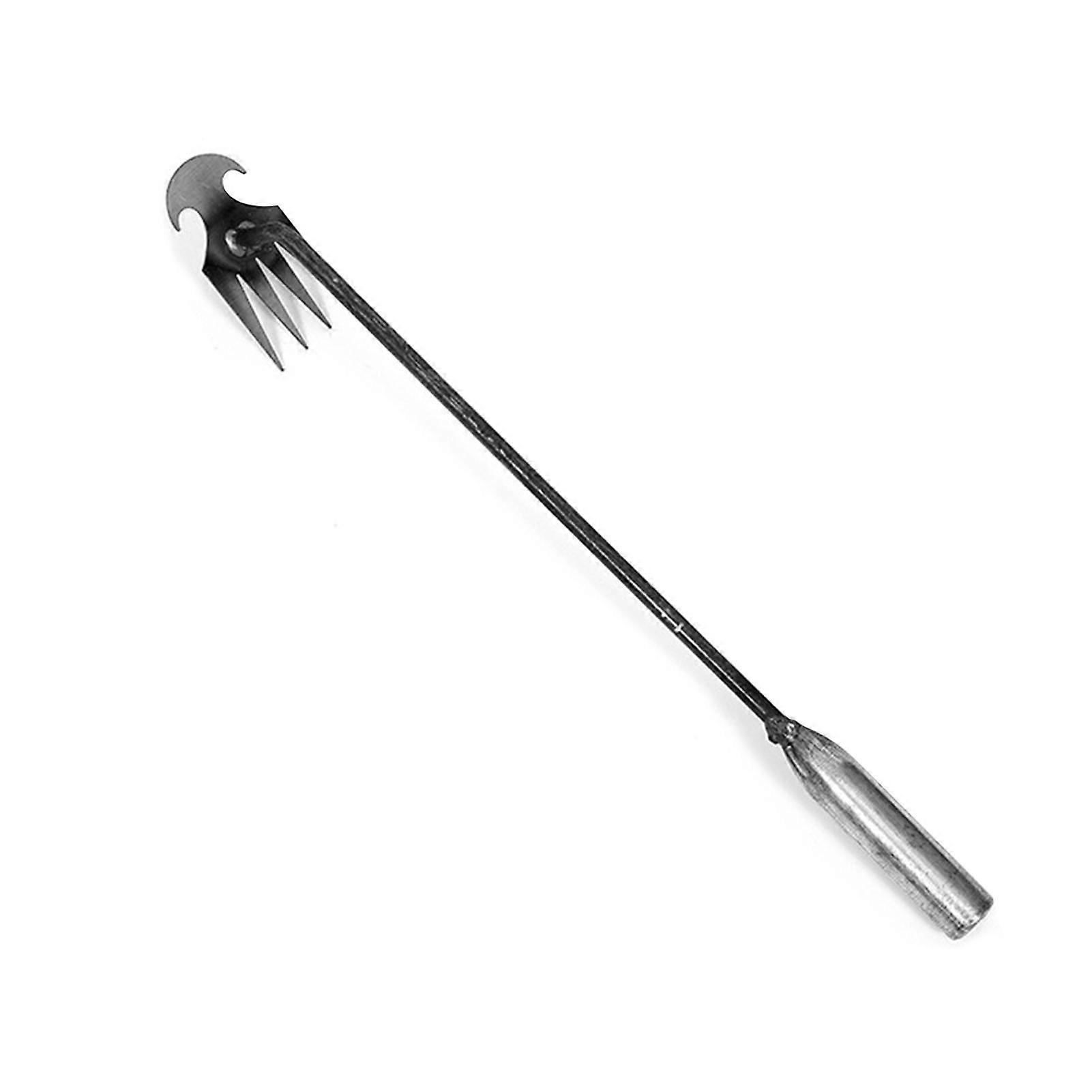 Uprooting Weeding Tool Garden Rake with Long Handle High Strength Polished Surface Weed Remover Tool Garden Supplies