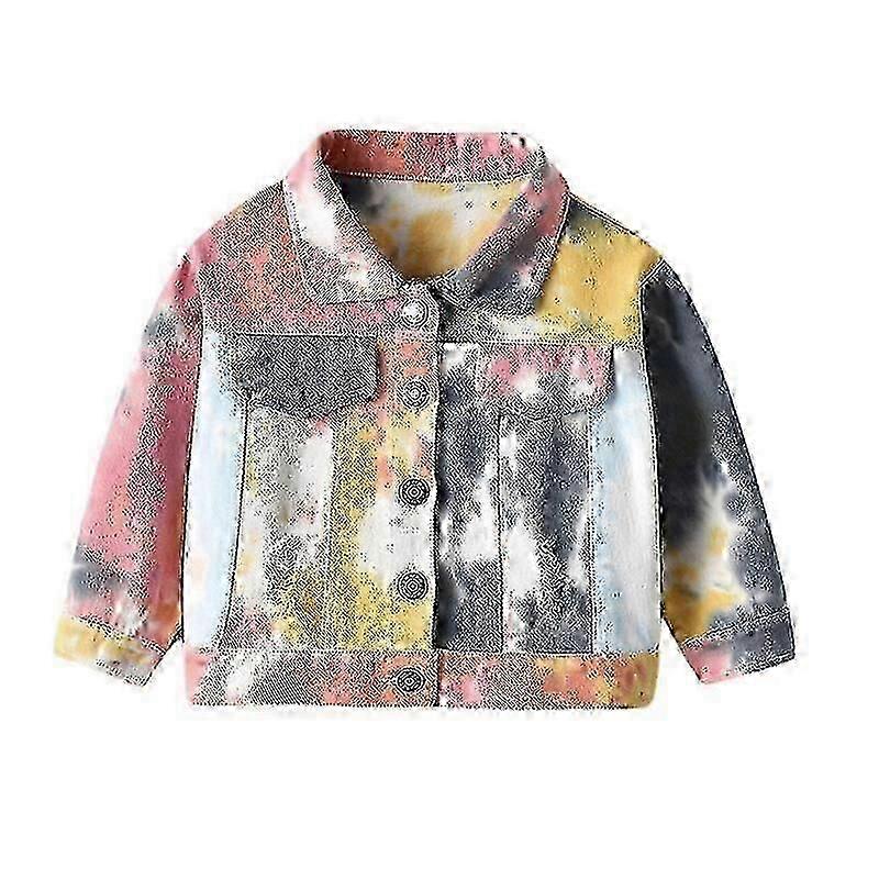 Pieni ja keskikokoinen lasten repeytynyt farkkutakki 120cm RUSKEA