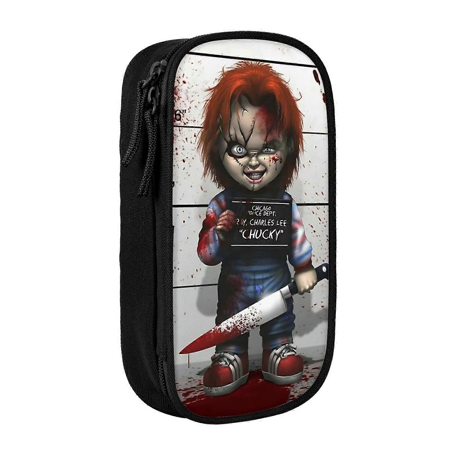 a178 عروس تشاكي حقيبة قلم رصاص ذات سعة كبيرة مقاومة للماء ودائمة حقيبة قلم رصاص مقلمة سحاب منظم BoxxBD1385