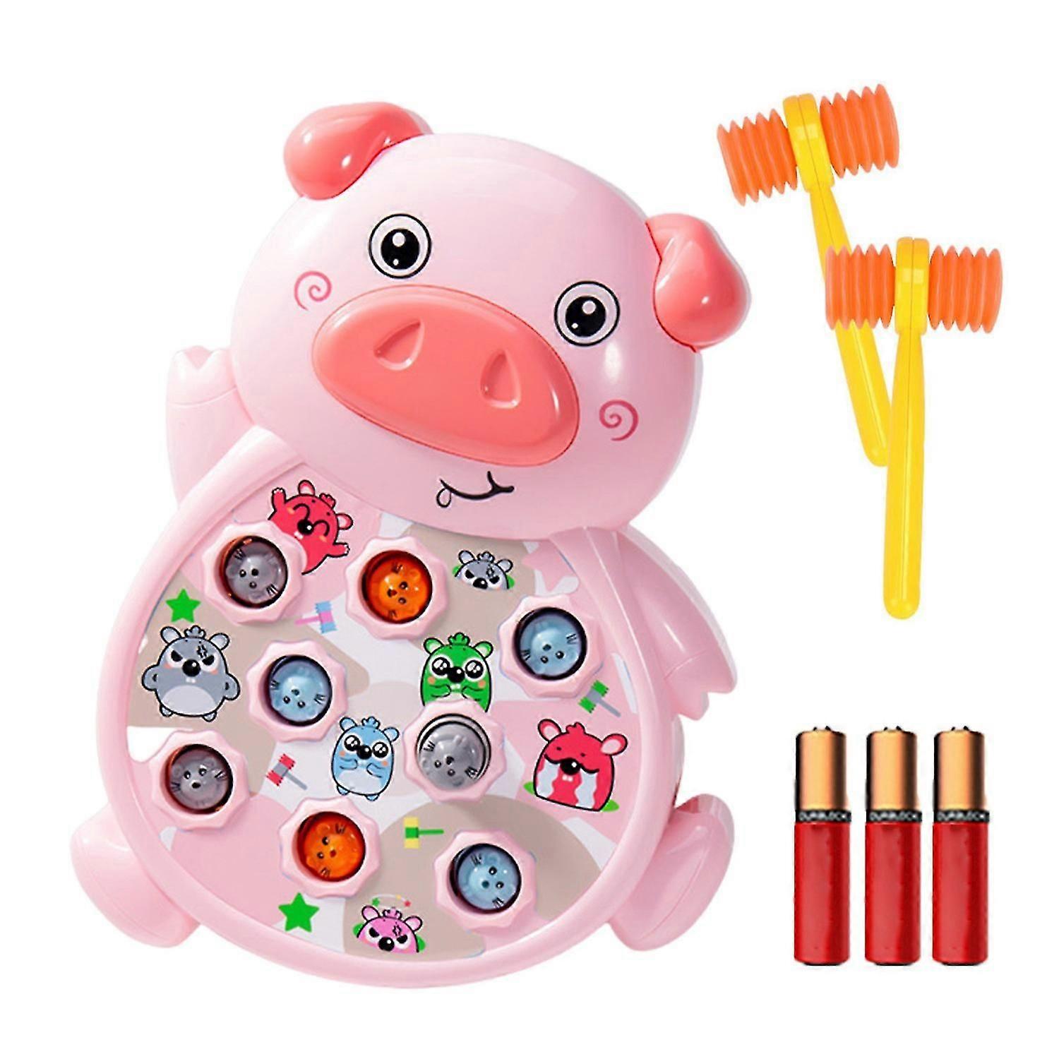 Whack-a-mole Toy Interactive Brain Game Compete with Friends Parents Music Blinking Gophers Surprise