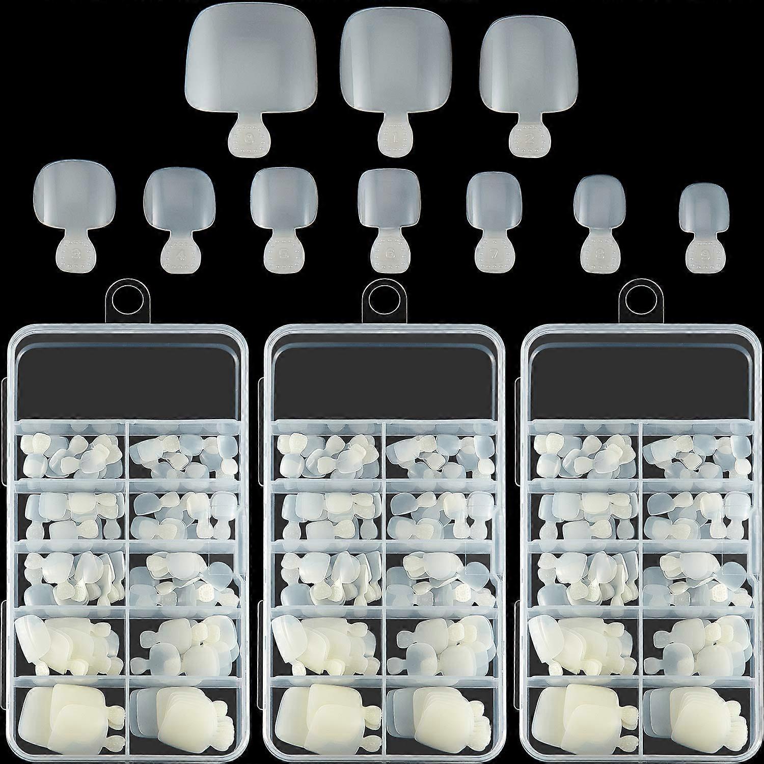 Fake Toenail Tips, Acrylic, Box, Nail Salons