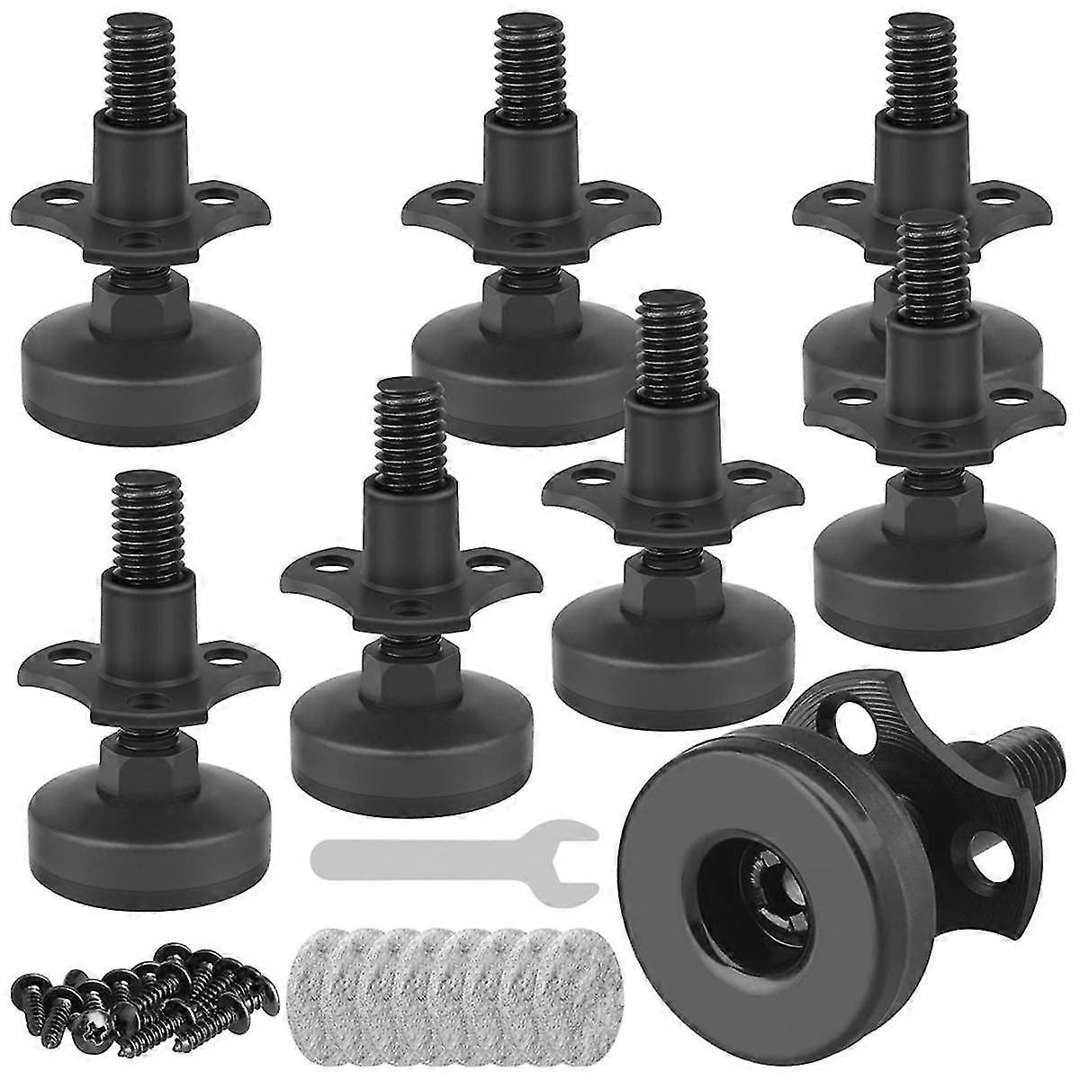Furniture Leveler 3/8 inch-16 Threaded with T-Nut Kit Adjustable Furniture Leveler for Tables, Cabi