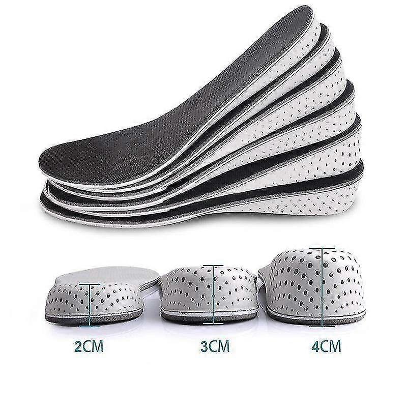 Unisex Height Increase Insoles / Grow Taller, Shock Absorptio Breathable Cushion Pad for Sports Shoes - 2cm, 3cm, 4cm