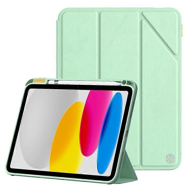 NILLKIN Compatible For iPad 10.9 (2022) Precise Cutout Protective Tablet Cover Auto Wake / Sleep Leather Tablet Case with Stand