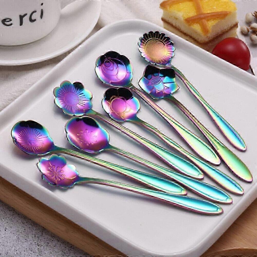 8 Pcs/Set Stirring Rod Stainless Spoons Coffee