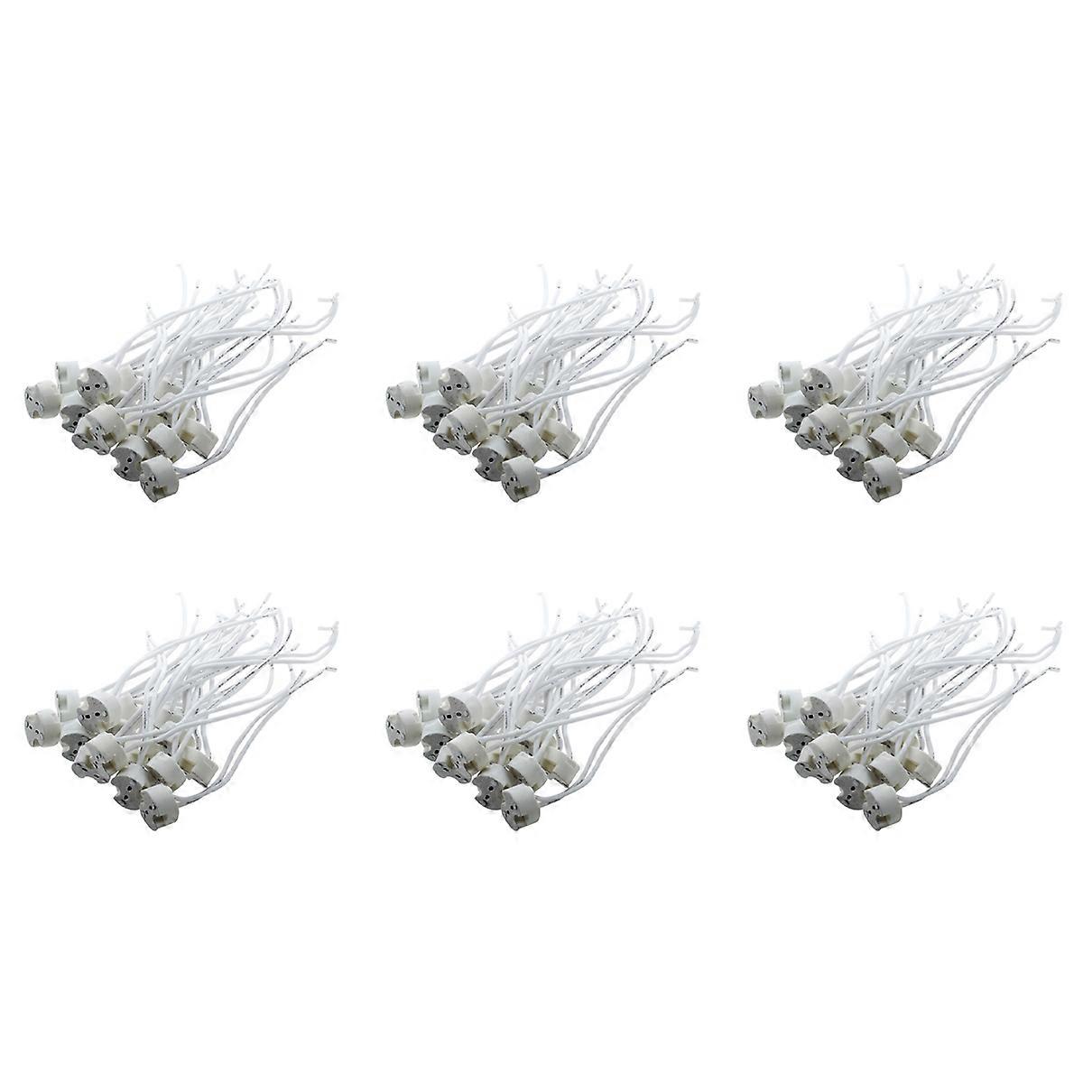90 Pcs White MR16 GU5.3 Ceramic Base Socket LED Light Lamp Holder