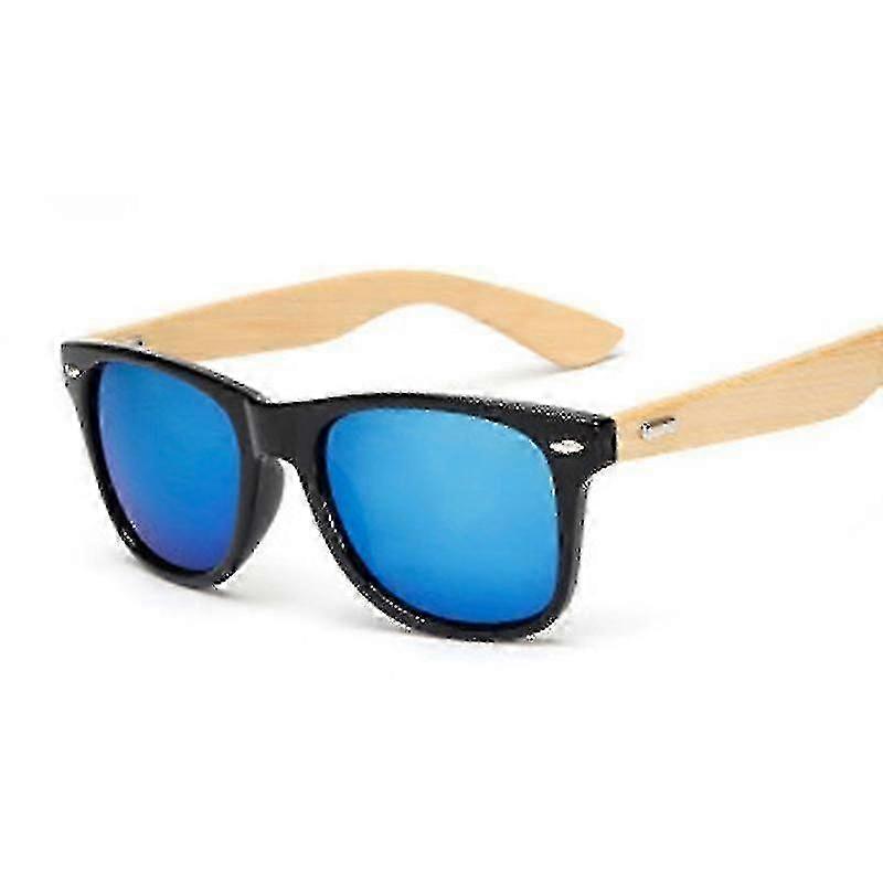 Firkantede nuancer Mænd Solbriller Kvinder Vintage Træ Solbriller Til Mand Kvinde Retro Gradient Brun Sort Leopard Oculos De Sol