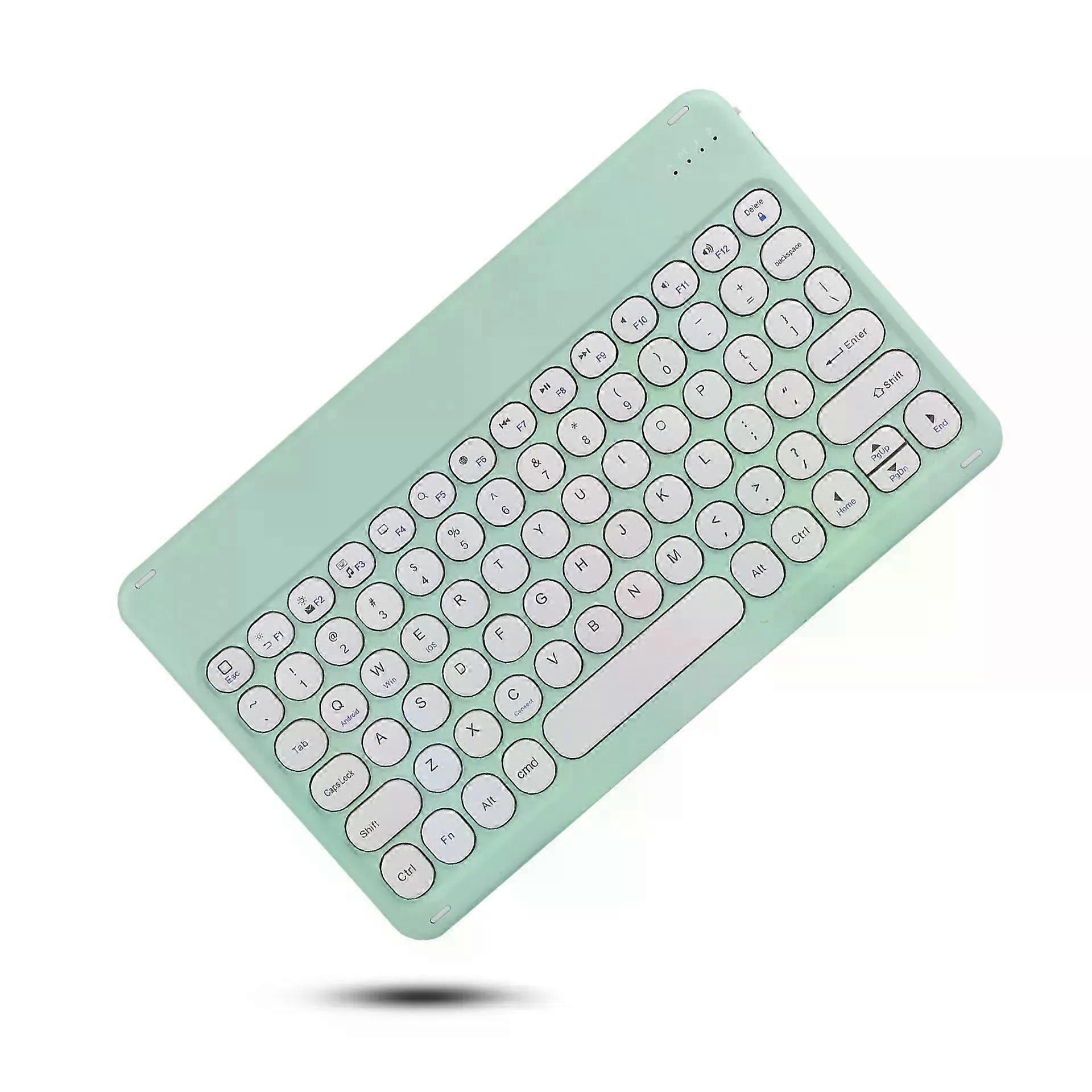 Spanish/English Bluetooth Keyboard 10 inch for iPad Air Pro Wireless Rechargeable Keyboard for Phone Tablet Laptop Universal