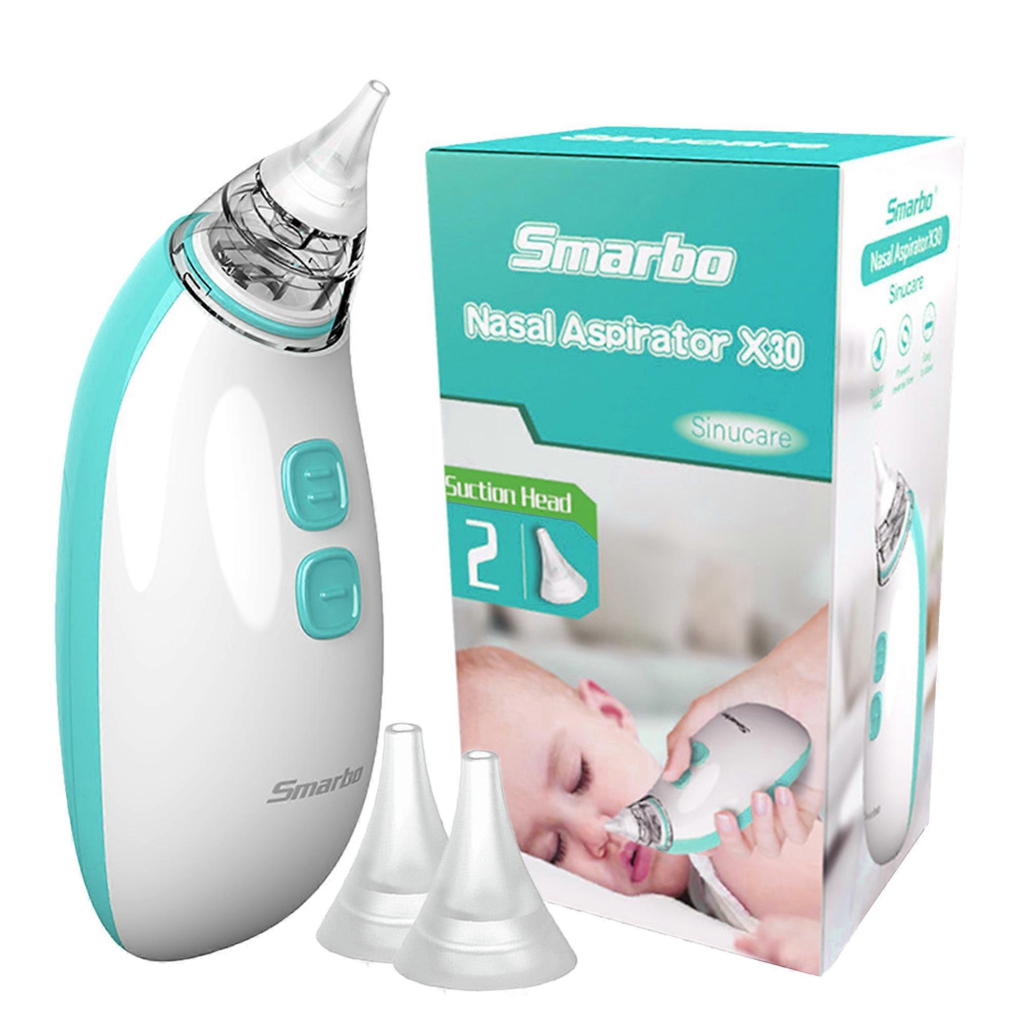 Portable Design Baby Nasal Aspirator, Quiet Operation Nasal Sucker with Soothing Light, Safe for Newborns with Hygienic Structure, USB Rechargeable,