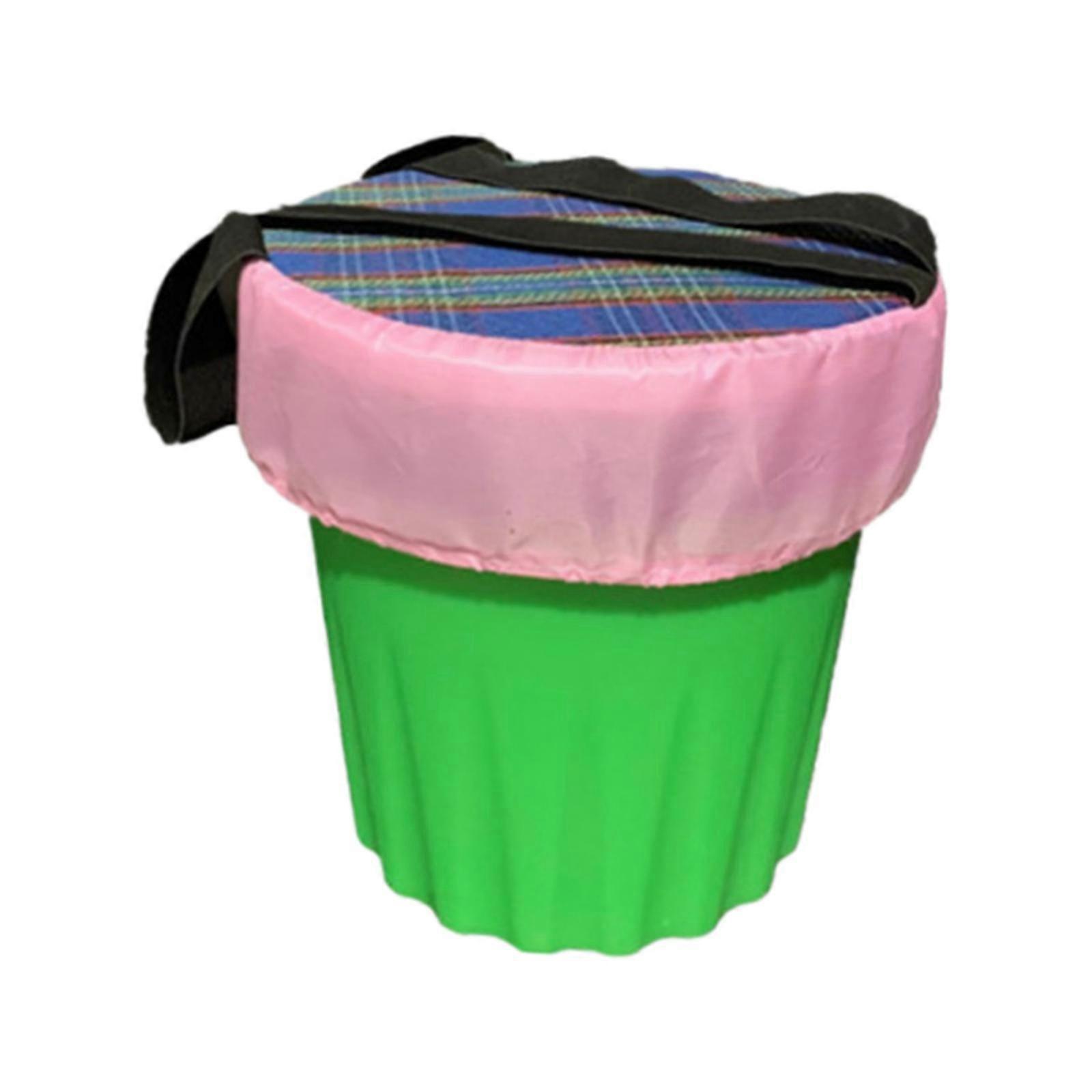 Small Garden Stool Portable with Straps Wearable Low Stool Tea Picking Stool for