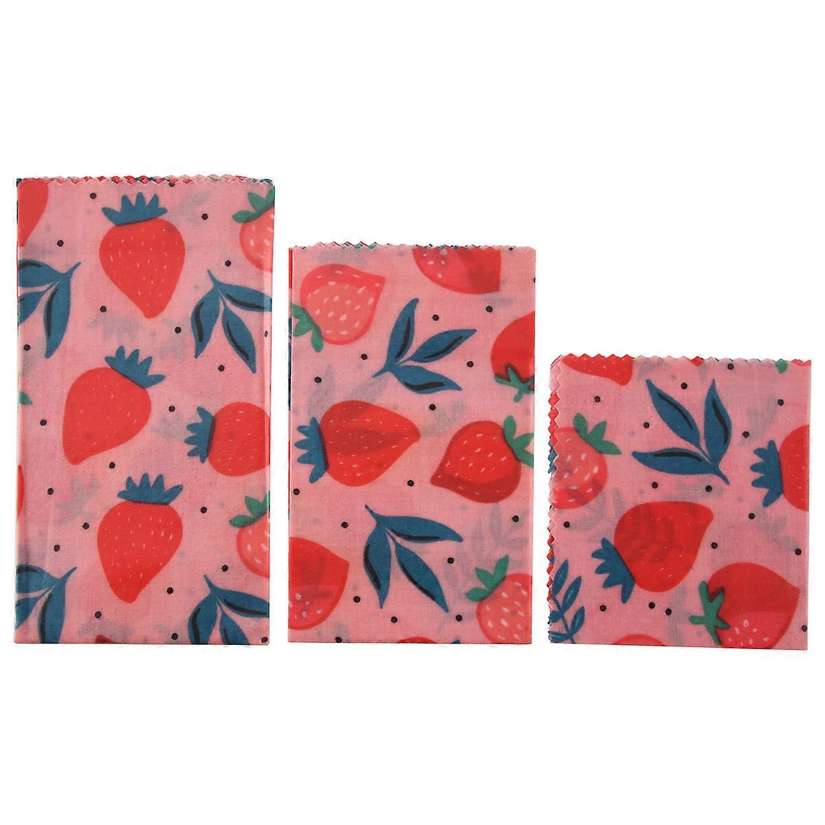 1Set Reusable Beeswax Cloth Wrap Food Fresh Bag Lid Bees Wax Wrap