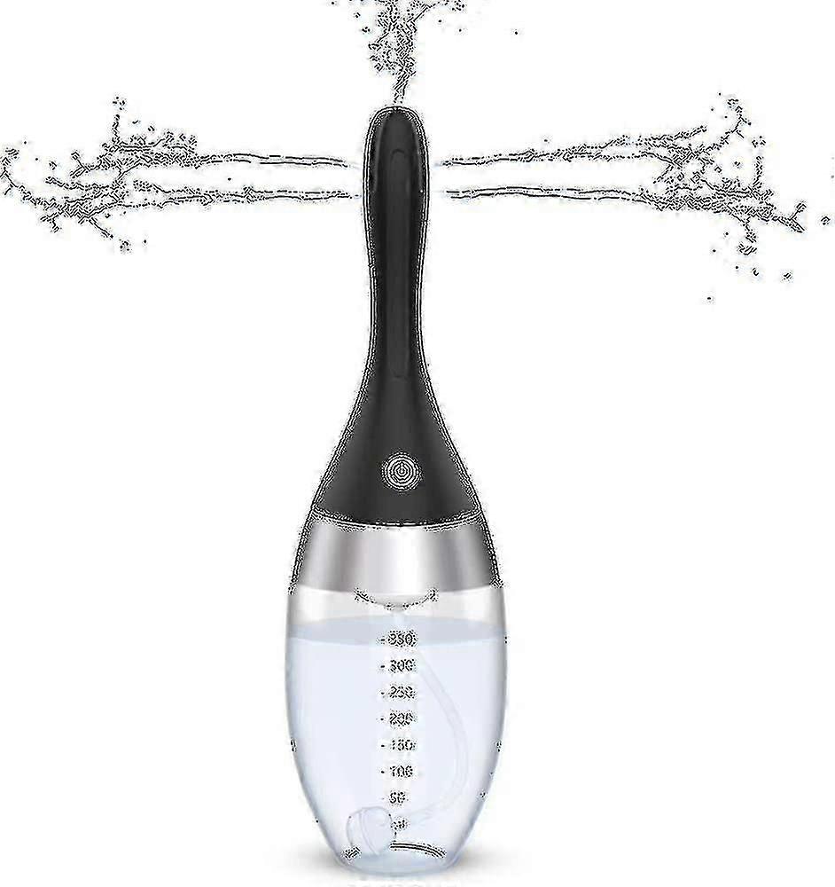 350 ml automatisk klysterpære, 3 intensitetsmoduser