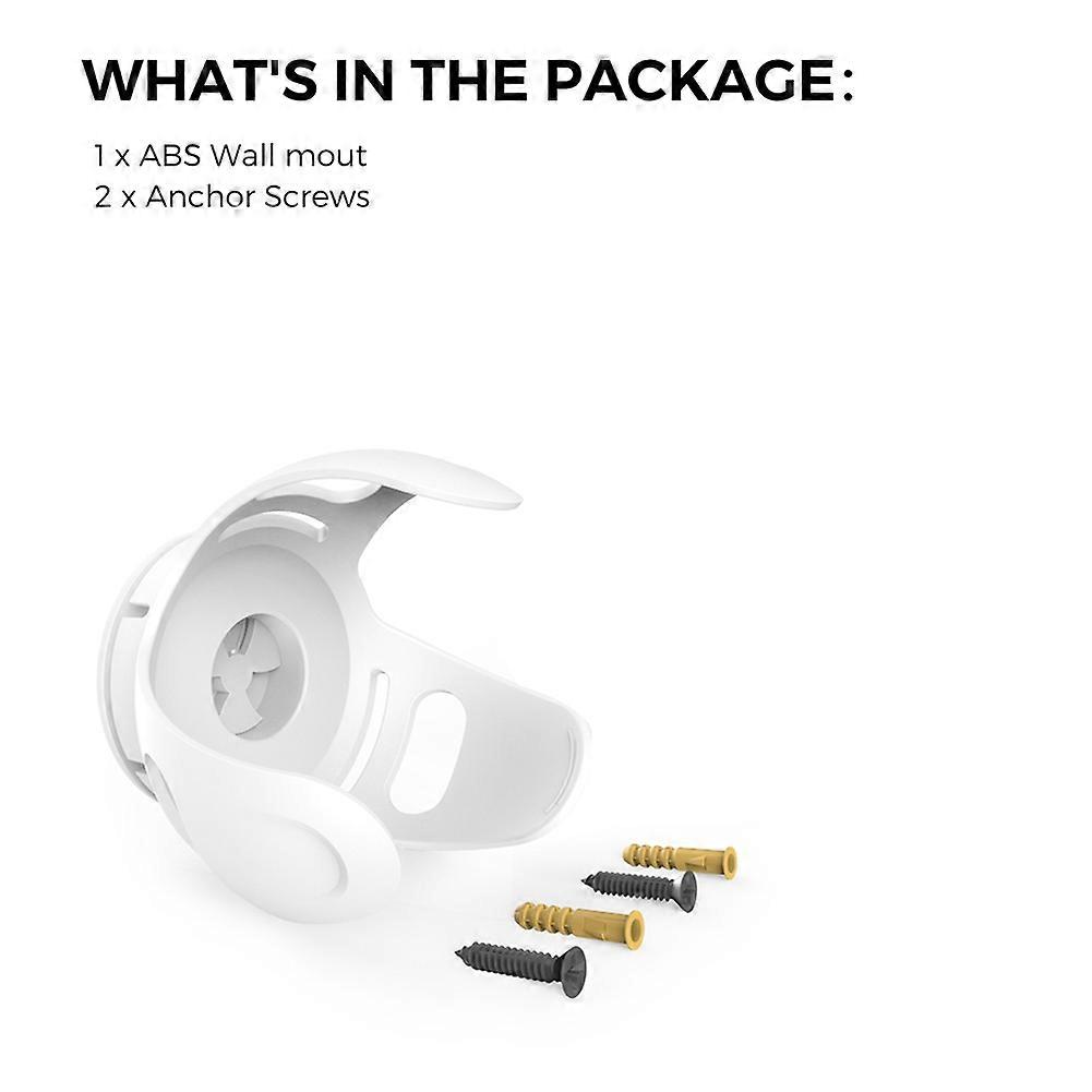 Wall Mount Holder Stand for Echo Dot 4&5 Space Saving Bracket White