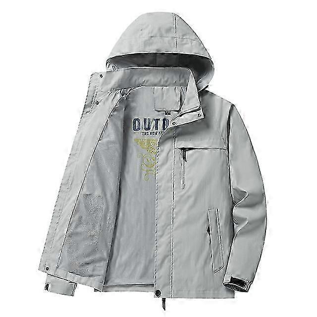 2023 גברים אופנה מזדמנים אביב עמיד רוח מעילי מטען עם ברדס גברים סתיו בחוץ נושם בגודל גדול מעיל כובע נשלף גברים