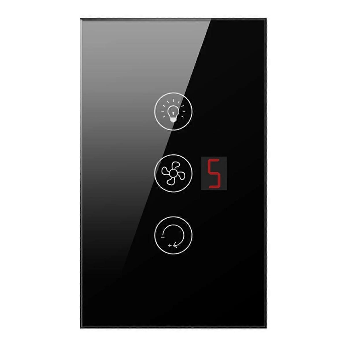 Tuya Smart Wifi Fan Light Boiler Switch Standard Water Heater Touch 3 in 1 Switch Smart for Alexa Go