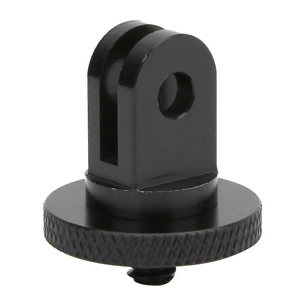 Black Aluminum Alloy Mini 1/4 Inch Tripod Adapter for Motion Camera Accessories