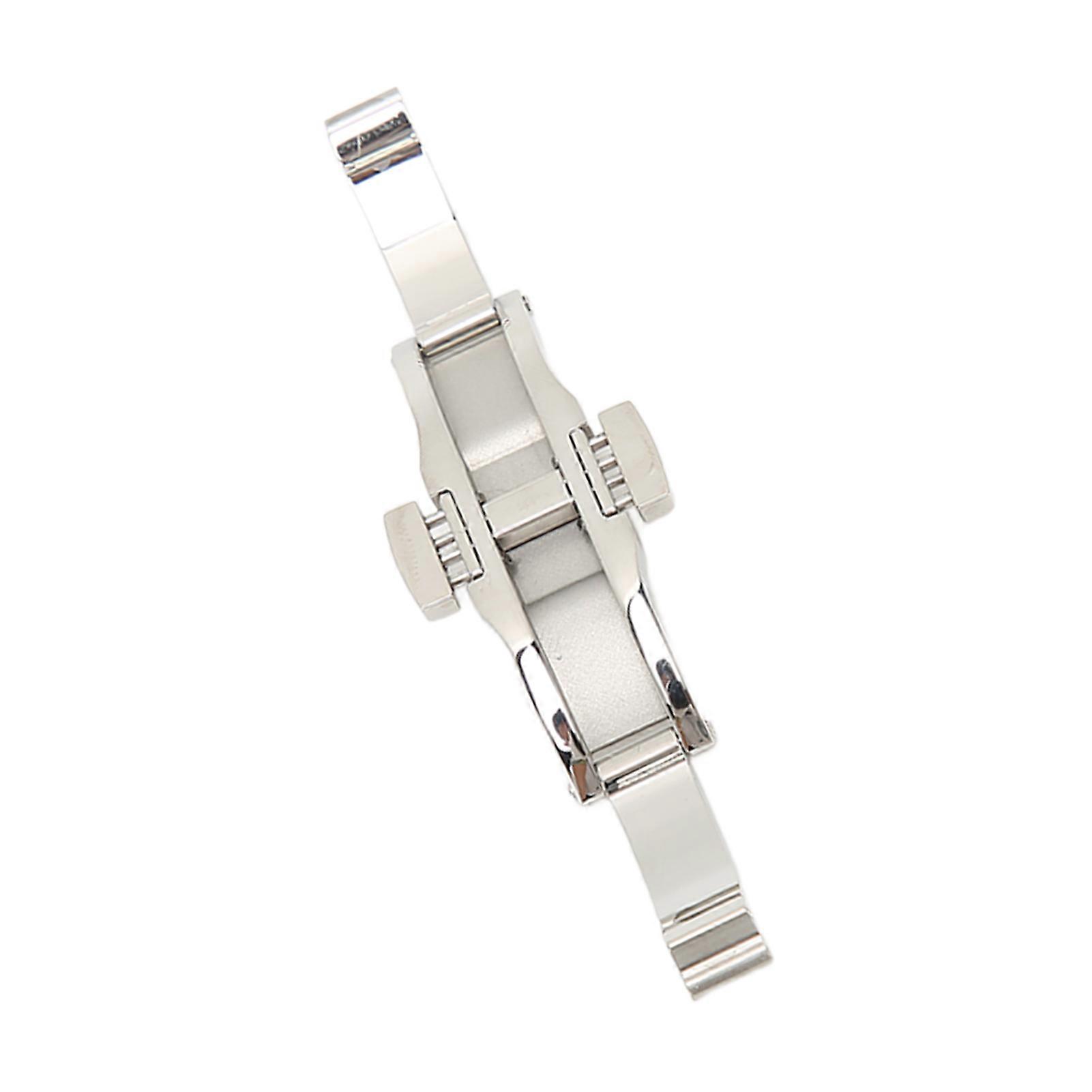 DTCY Watch Depolyment Clasp Stainless Steel Folding Deployment Clasp Push Button Buckle Watch Accessory 6 X 25mm / 0.2 X 1in