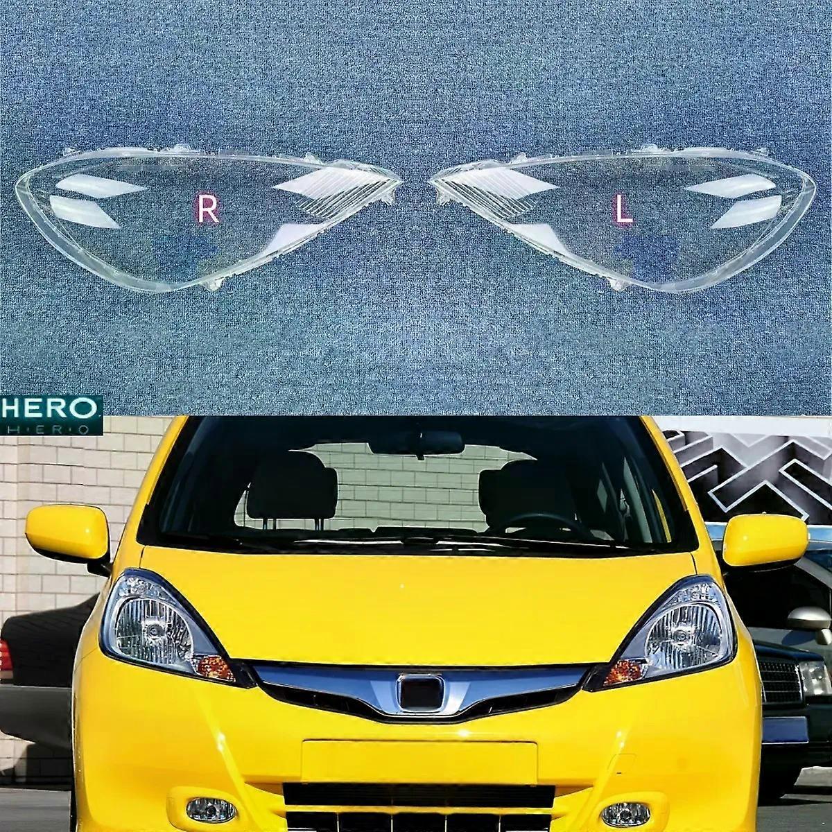 High qualityFor Honda Fit Jazz Hatchback 2011 2012 2013 Headlight Cover Lens Headlamp Lamp Shell Replace Original Lampshade Plexiglass