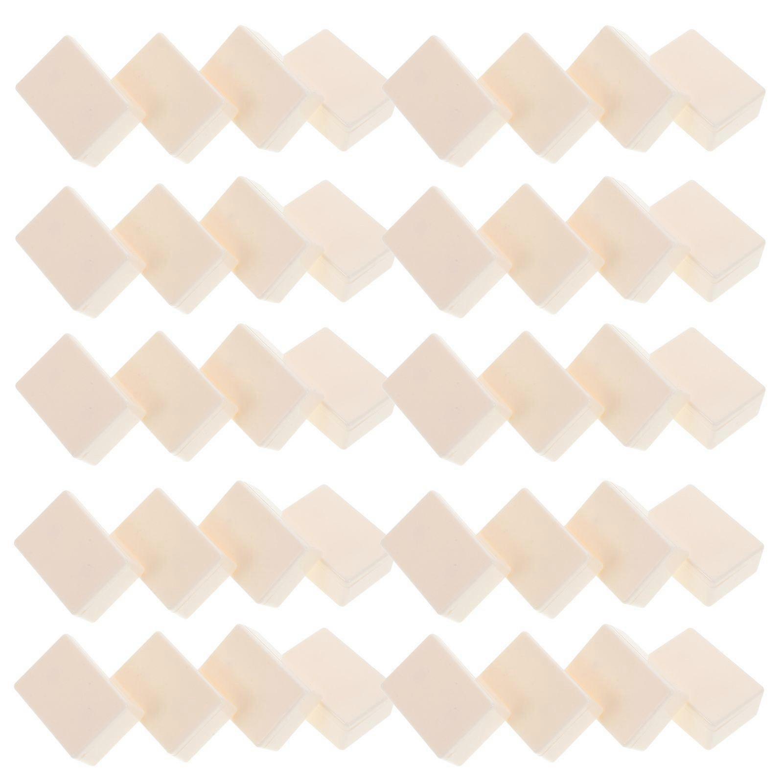 Acrylic Game Pieces White Stacking Counting Markers DIY Mahjong Board Game Blocks for Creative Play Decoration Table Games