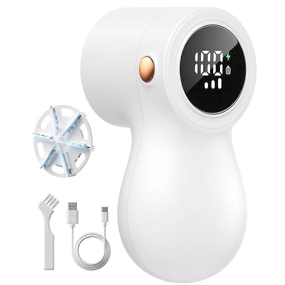 coldSky Lint Remover for Clothes with 2 Replaceable Blades Rechargeable Electric Fabric Shaver 3 Speeds for Sweaters