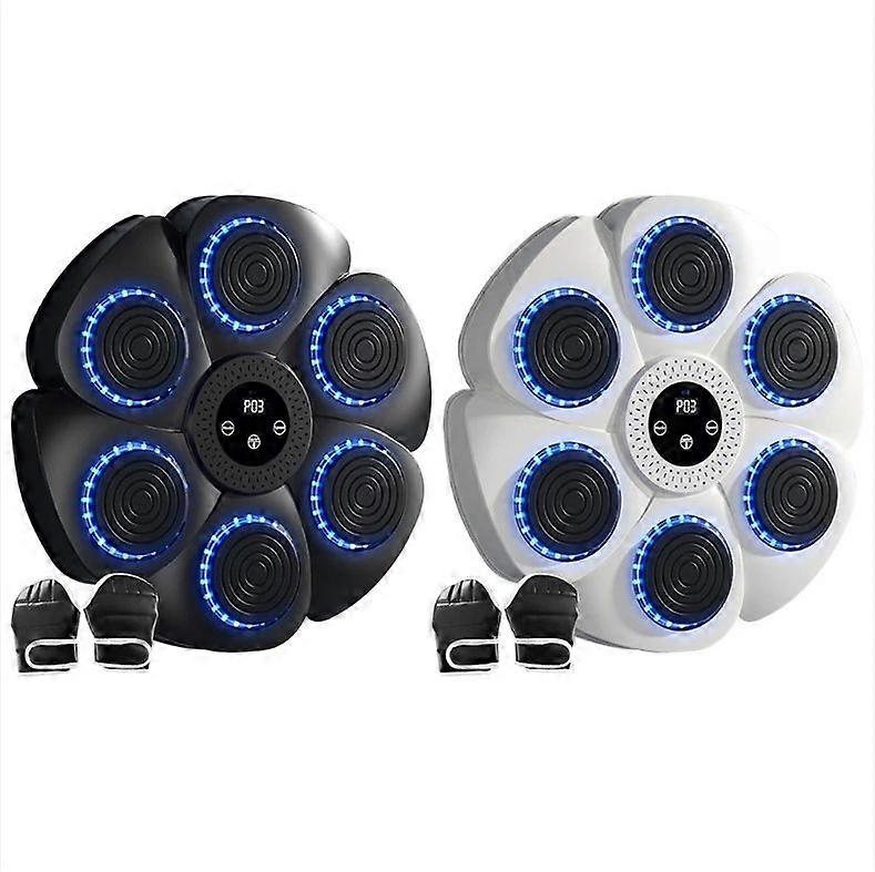 Music Boxing Machine, 2024 New Smart Wall Boxing Machine -Bluetooth with Boxing Gloves Adults Kids 9 Speed and Count