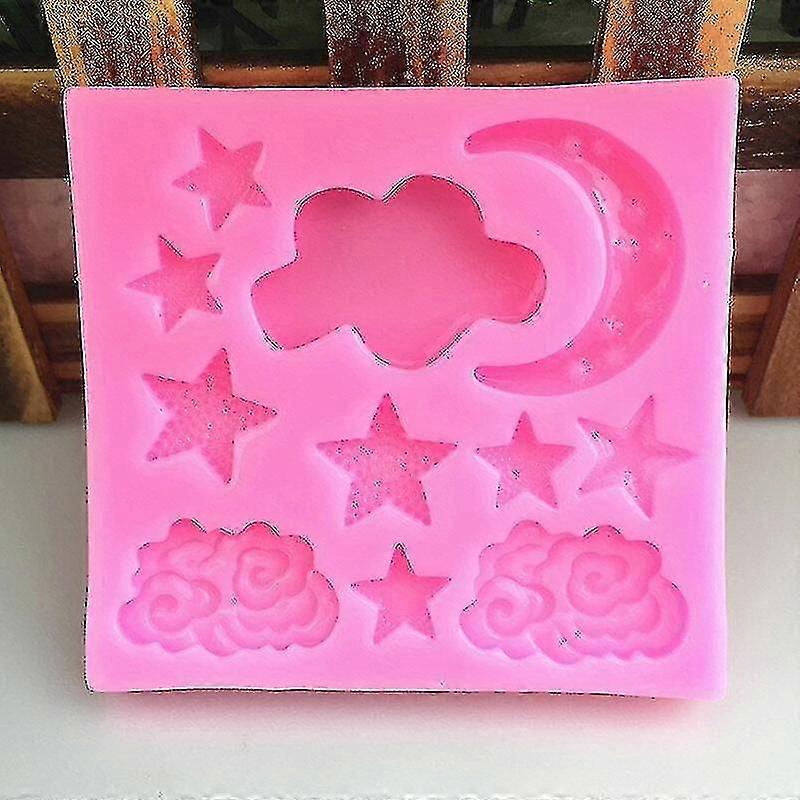 Miniowl-新しい星型ドロップグルーモールド-DIYスター型ケーキが型を飾る-2個
